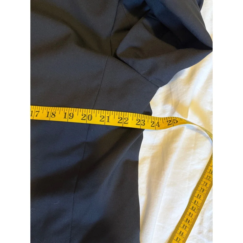 Jos A Bank Executive Mens 46 Long Black 100% Wool 2‎ Button Blazer Gold Button